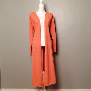 LuLaRoe Sarah Cardigan XL Orange/Coral